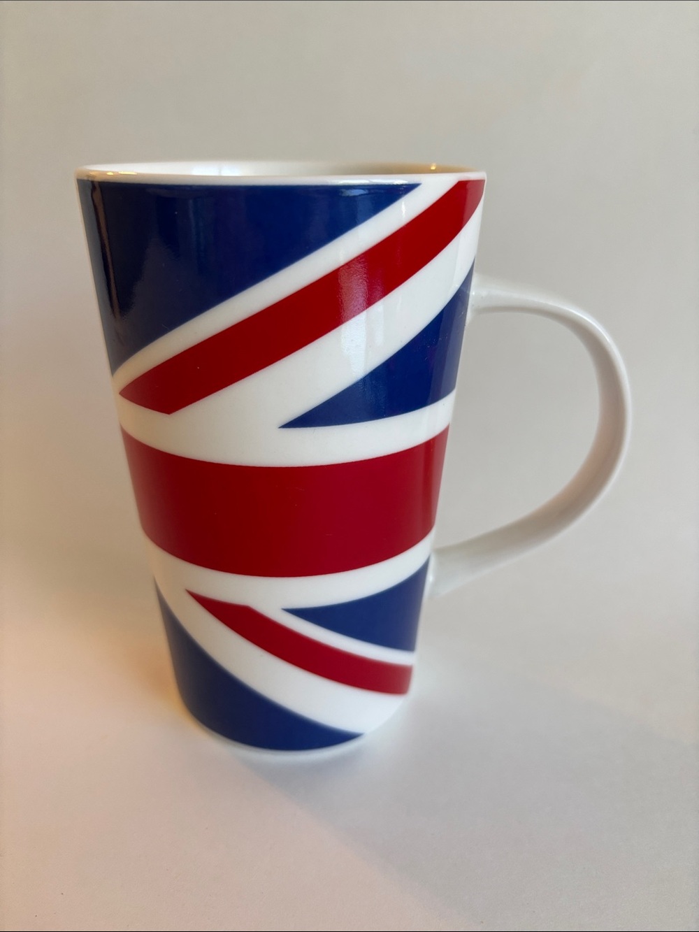 Kent Pottery Union Jack British Flag Tall Mug Cup